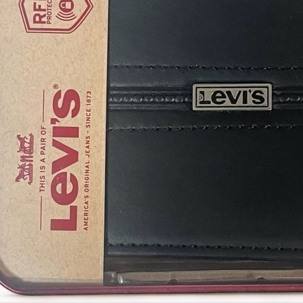 LEVI'S Men's Black Wallet Style 31LP220109 - Picture 5 of 9